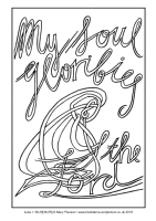 22 - Fourth Sunday Advent - Luke 1.39-45[46-55] - Downloadable / Printable Colouring Sheet